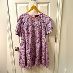 Tuckernuck Pomander Place Lilac floral Quinn shift dress